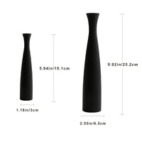 3D Printed Vases - Black and White Tall Conical Vases, Entryway Decor Welcome Vase Ornament, Modern Minimalist Style Decor Vases