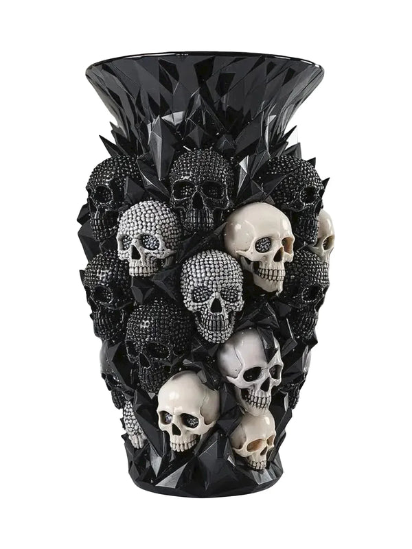 Gothic Skull Vase, Garden Decorative Resin Craft Ornament, Gothic Decorative Vase, Home Decor Flower Vase