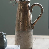 Vintage Distressed Coarse Pottery Vase Handmade Flower Arrangement Ornament for Living Room Bedroom - Unique Flower Vessel