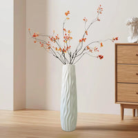 Floor Vase 3D Relief Floor Centerpiece Standing Hydroponic Vase For Home Living Room Kitchen Bedroom Dining Entryway office