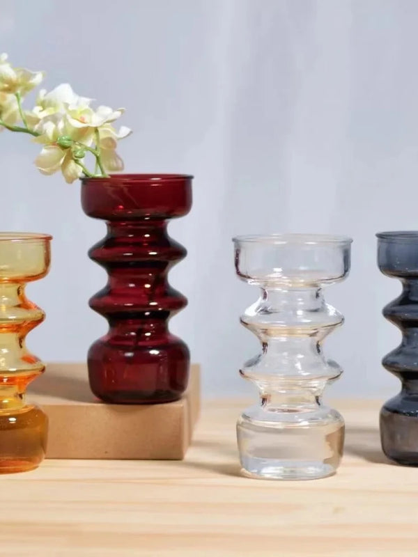 Colorful Vases Glass Ornaments Desktop Decorations Dried Flower Bouquets Living Rooms Flower Arrangements Vintage Vases