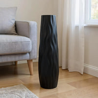 Floor Vase 3D Relief Floor Centerpiece Standing Hydroponic Vase For Home Living Room Kitchen Bedroom Dining Entryway office