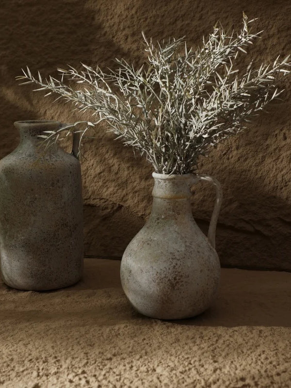 Room decoration Ceramic Vase Vintage Handmade Flower Arrangement Vases Accessories For Home Decor 25.8CM High